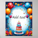 Search for colorful balloons posters Birthday