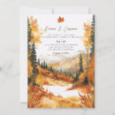 Search for fall mountain wedding invitations Autumn leaves