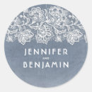 Search for white lace stickers Dusty blue