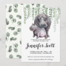 Search for hippo baby shower invitations Watercolor