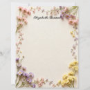 Search for pink flowers stationery paper Modern