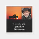 Search for celebration of life napkins Sunset