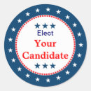 Search for political candidate stickers America