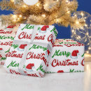 Search for script christmas wrapping paper White
