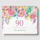 Search for 90th birthday guest books Watercolor