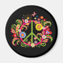 Search for peace sign magnets Black