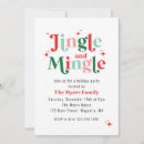 Search for jingle and mingle christmas invitations Red