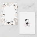Search for cute cat note cards Black and white