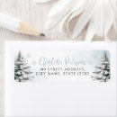 Search for blue tree return address labels Baby shower