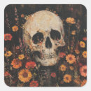 Search for skull with flowers stickers Death