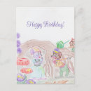 Recherche de deux fleurs cartes postales Dessin
