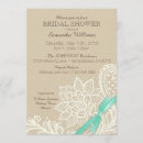 Search for linen bridal shower invitations Lace