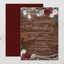 Search for rustic christmas invitations Red