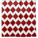 Search for reindeer shower curtains Red