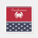 Search for red white and blue napkins Crab