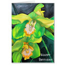 Recherche de orchidée jaune vœux cartes Botanique