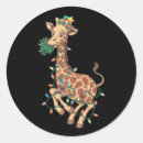 Search for funny giraffe stickers Santa