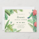 Search for jungle bridal shower invitations Tropical