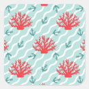 Search for red coral stickers Ocean