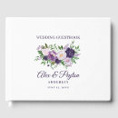 Search for plum wedding guest books Botanical