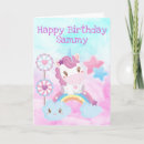 Recherche de rainbow unicorn anniversaire cartes Violet