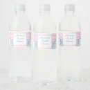 Search for bridal shower water bottle labels Watercolor