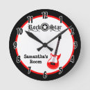 Recherche de guitare rouge horloges Rock