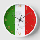 Recherche de drapeau italien horloges Pays