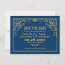Search for blue gold save the dates Typography