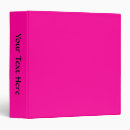 Search for hot pink binders Solid