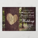 Search for heart tree wedding invitations Initials