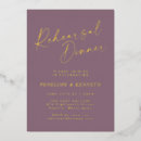 Recherche de gold rehearsal dinner invitations Minimaliste