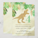 Search for gold dinosaur invitations Green