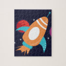 Search for space rocket puzzles Colourful