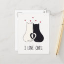 Search for love cats postcards Adorable