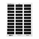 Search for wedding black return address labels Couple first names