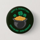 Recherche de symbole bonne chance badges Shamrock