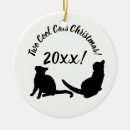 Search for two cats ornaments Cat lover