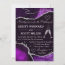Search for purple and silver wedding invitations Agate