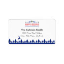 Search for tree silhouette return address labels Stylish