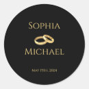 Search for gold ring stickers Black