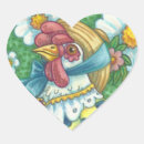 Search for heart chicken stickers Hen