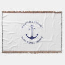 Search for nautical blankets Welcome aboard
