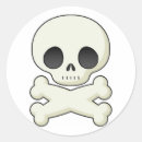 Recherche de parler autocollants Crâne et os