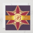 Search for monogram star invitations Red