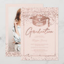 Search for blush pink graduation invitations Typography