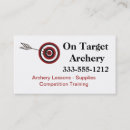 Search for archery business cards Bow