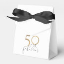Search for 50th birthday favour boxes 50 and fabulous