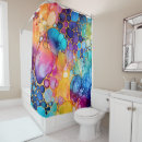 Search for watercolor abstract shower curtains Colourful