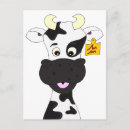 Recherche de vache heureuse cartes postales Pour enfants